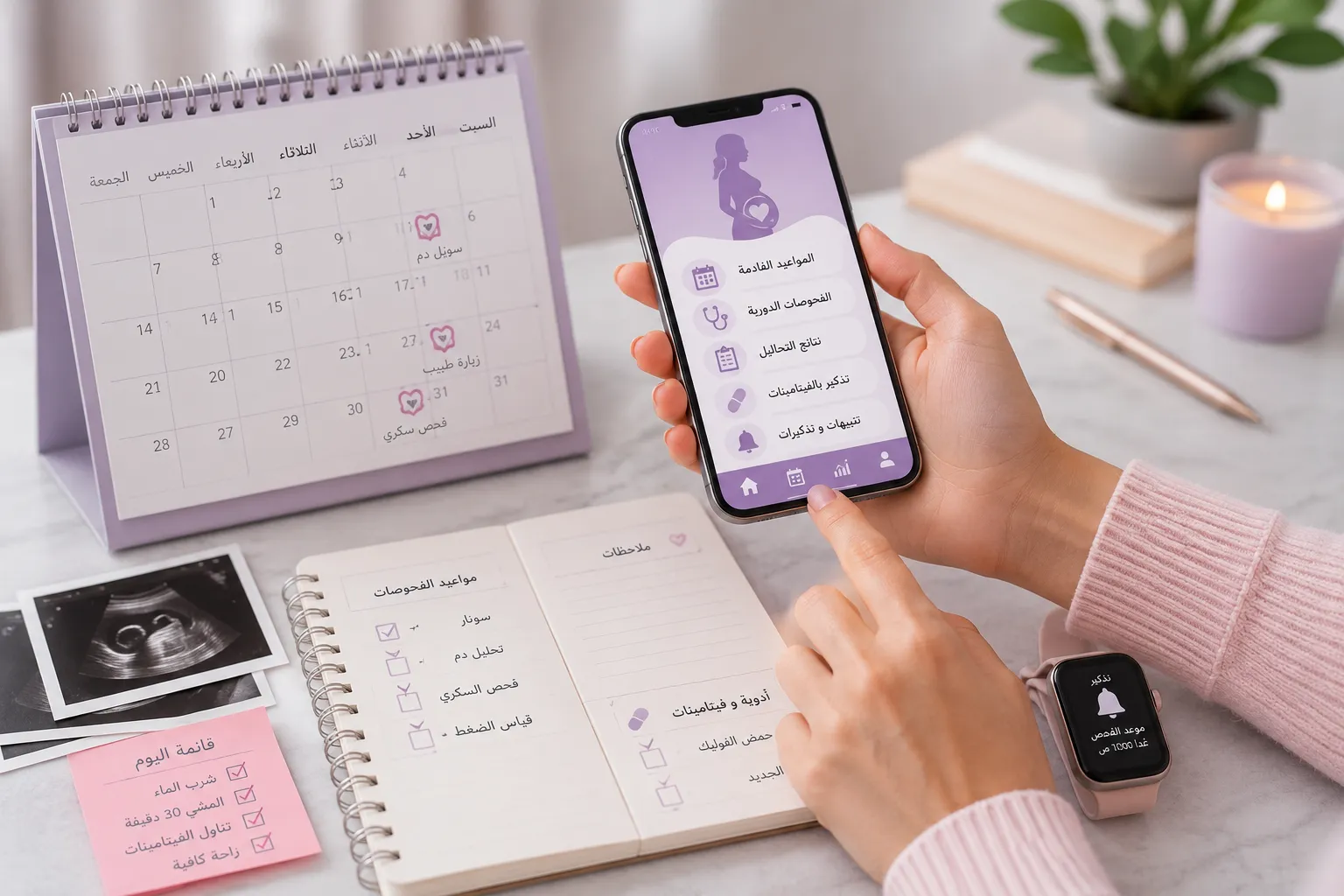 كيف تساعد أدوات الحمل الرقمية في تنظيم الفحوصات الطبية؟