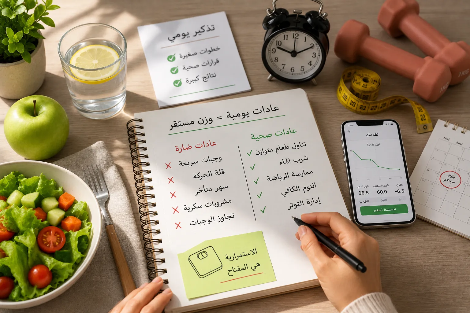 كيف تؤثر العادات اليومية على استقرار الوزن مع مرور الوقت؟